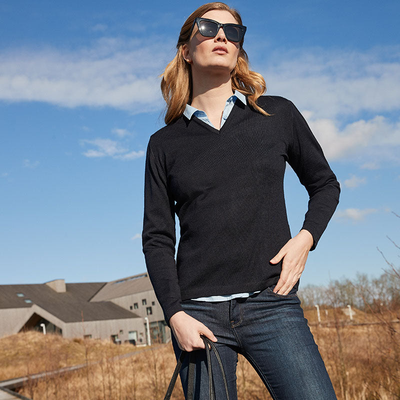 Copenhagen Dame Pullover, Navy