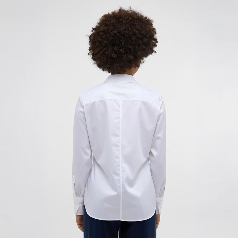 Satin Shirt, Hvid