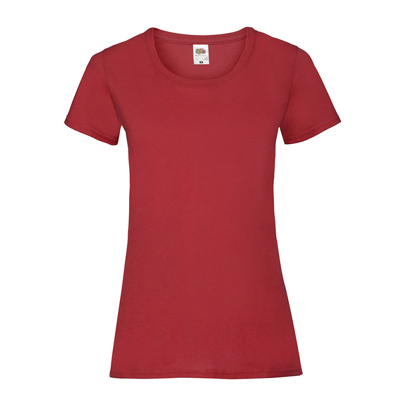 Ladies Valueweight T, Rød