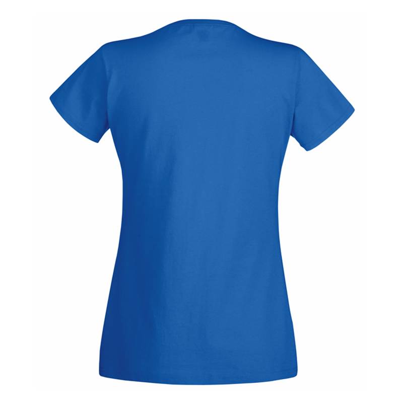 Ladies Valueweight V Neck T, Kongeblå