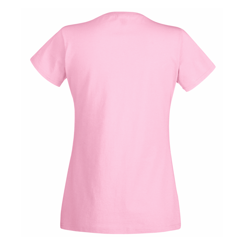 Ladies Valueweight V Neck T, Lyserød