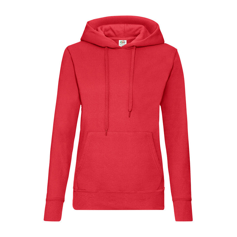 Ladies Classic Hooded Sweat, Rød
