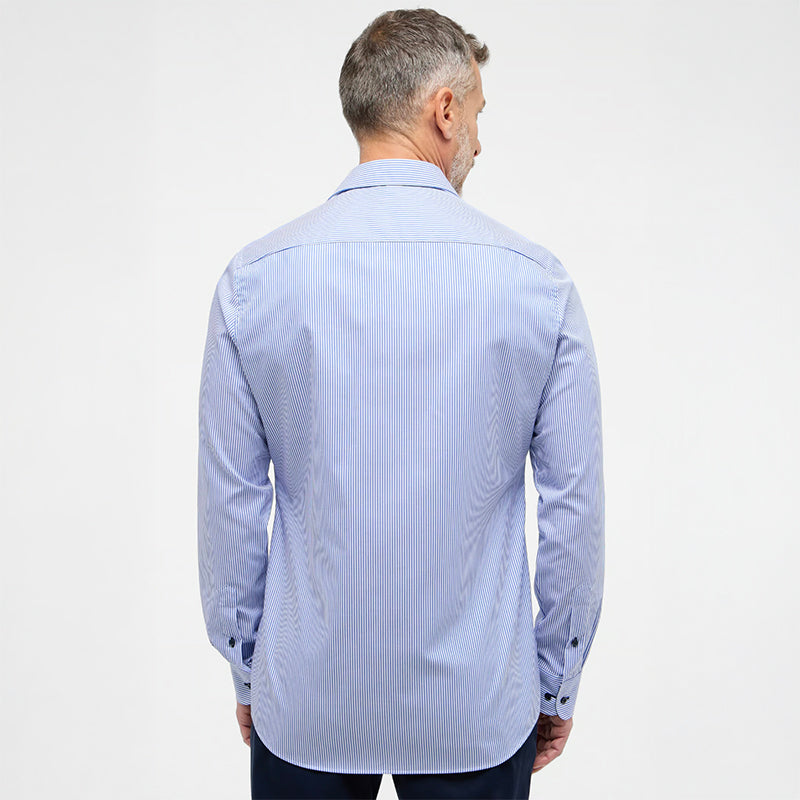 Skjorte Slim Fit, Blåstribet