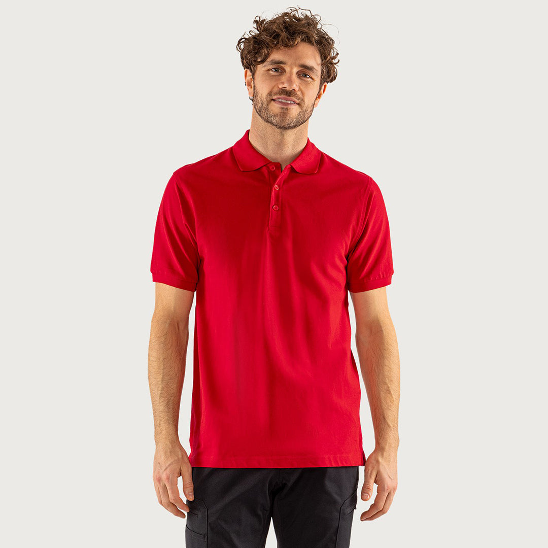 Acode Heavy poloshirt, Rød