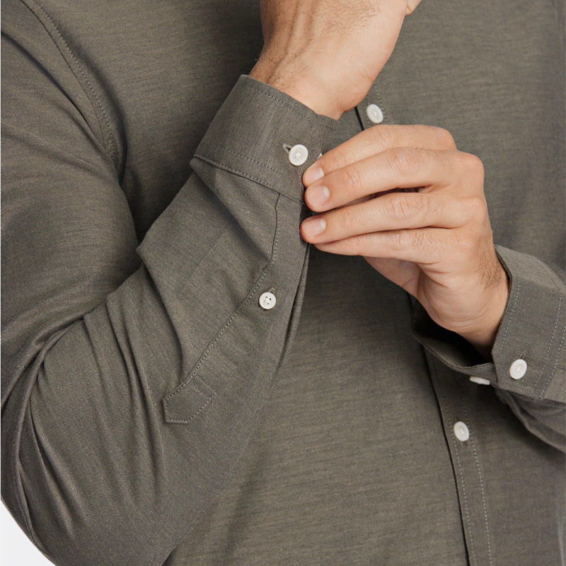 Oxford skjorte Slim Fit, Army