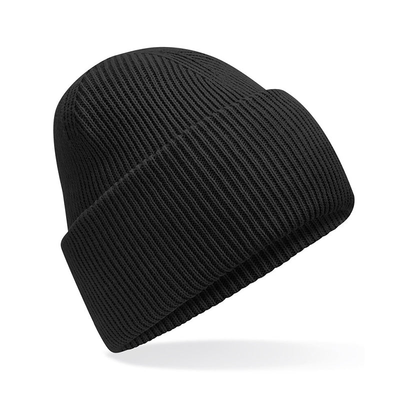 Classic Engineered Deep Cuffed Beanie, Sort