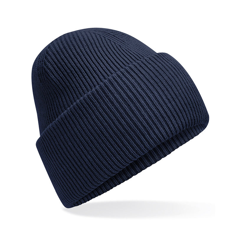 Classic Engineered Deep Cuffed Beanie, Navy