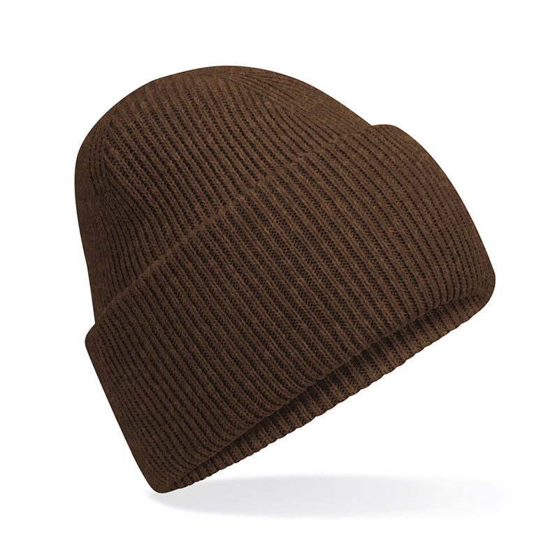 Classic Engineered Deep Cuffed Beanie, Brun