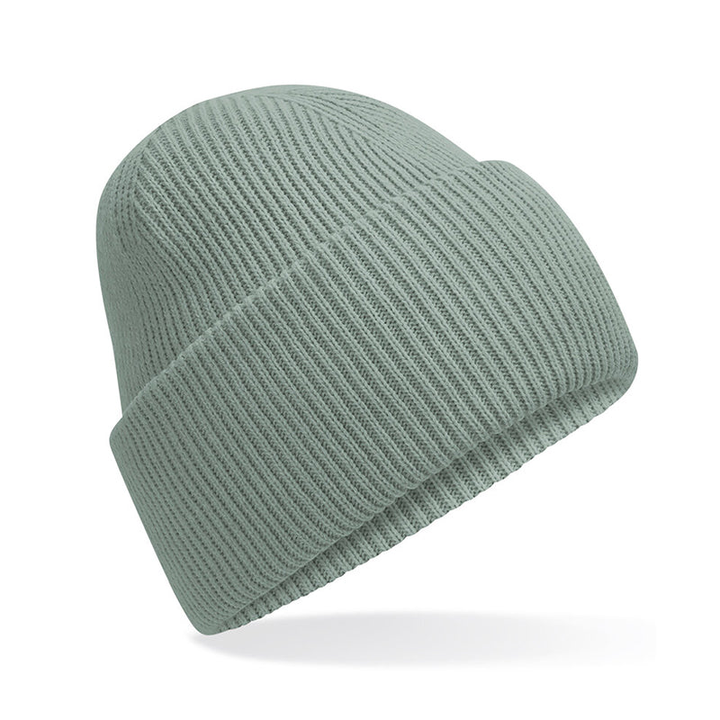 Classic Engineered Deep Cuffed Beanie, Støvet Lysegrøn