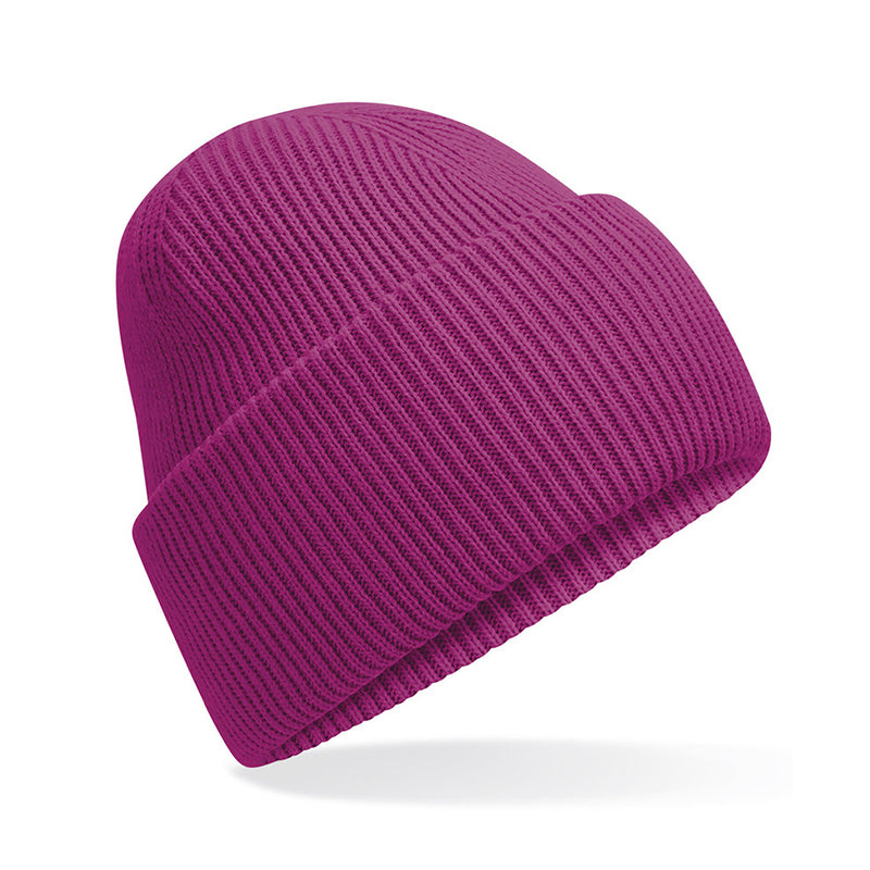 Classic Engineered Deep Cuffed Beanie, Cerise