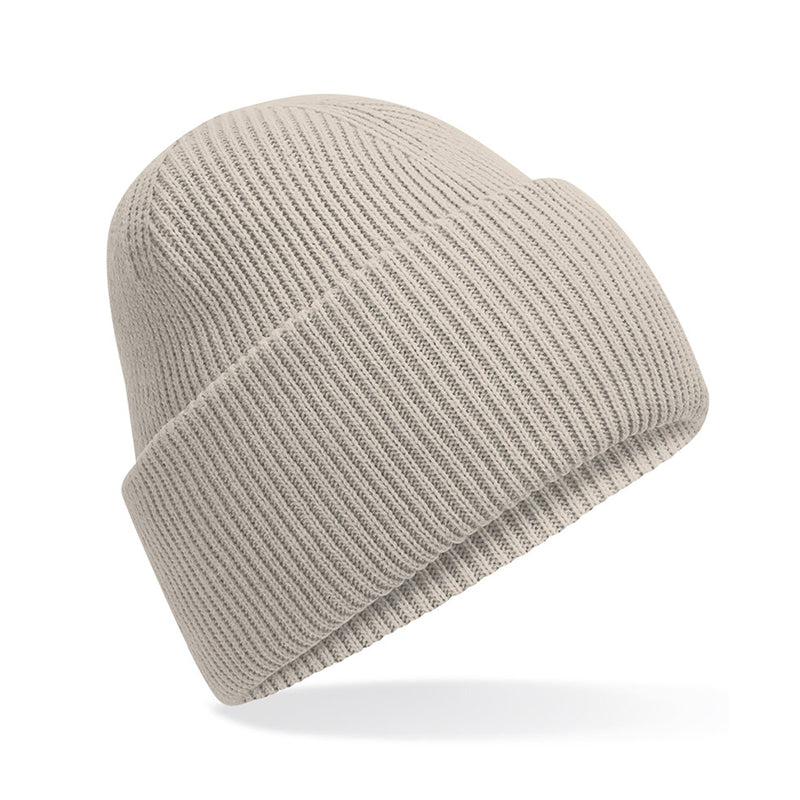 Classic Engineered Deep Cuffed Beanie, Beige