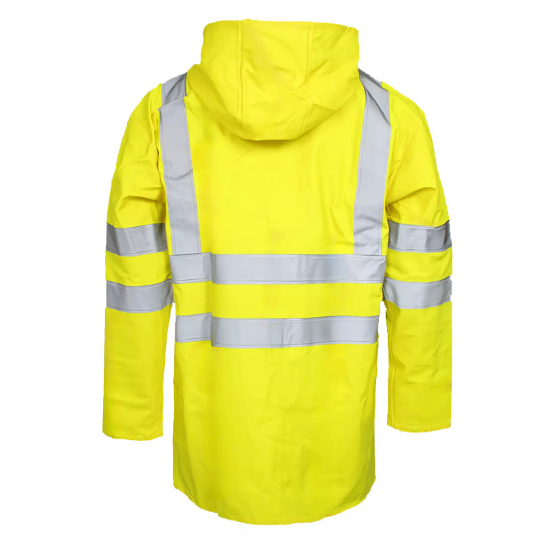 PU/PVC regnjakke Hi-Vis, Gul