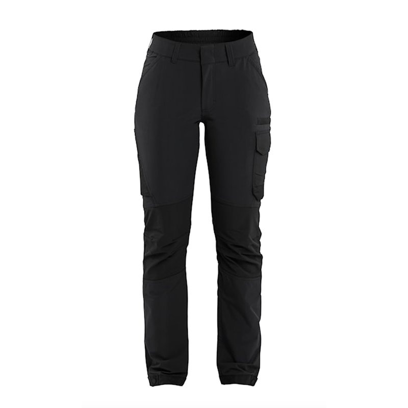 Dame servicebukser 4-vejs stretch, sort