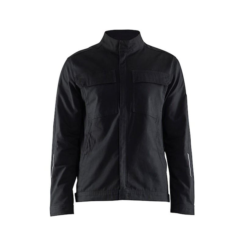 Industrijakke stretch, Sort