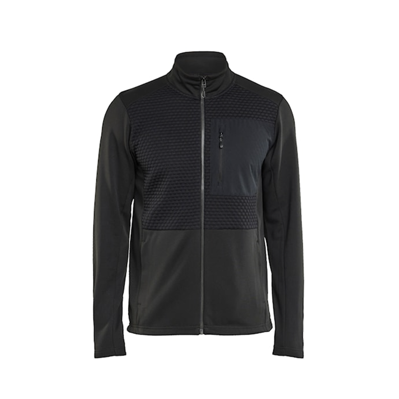 Sweatshirt full-zip, Sort