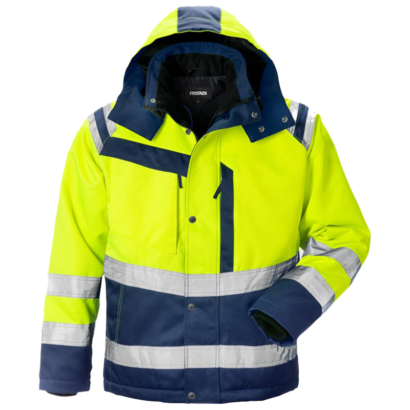 High vis vinterjakke kl.3, Gul/Navy