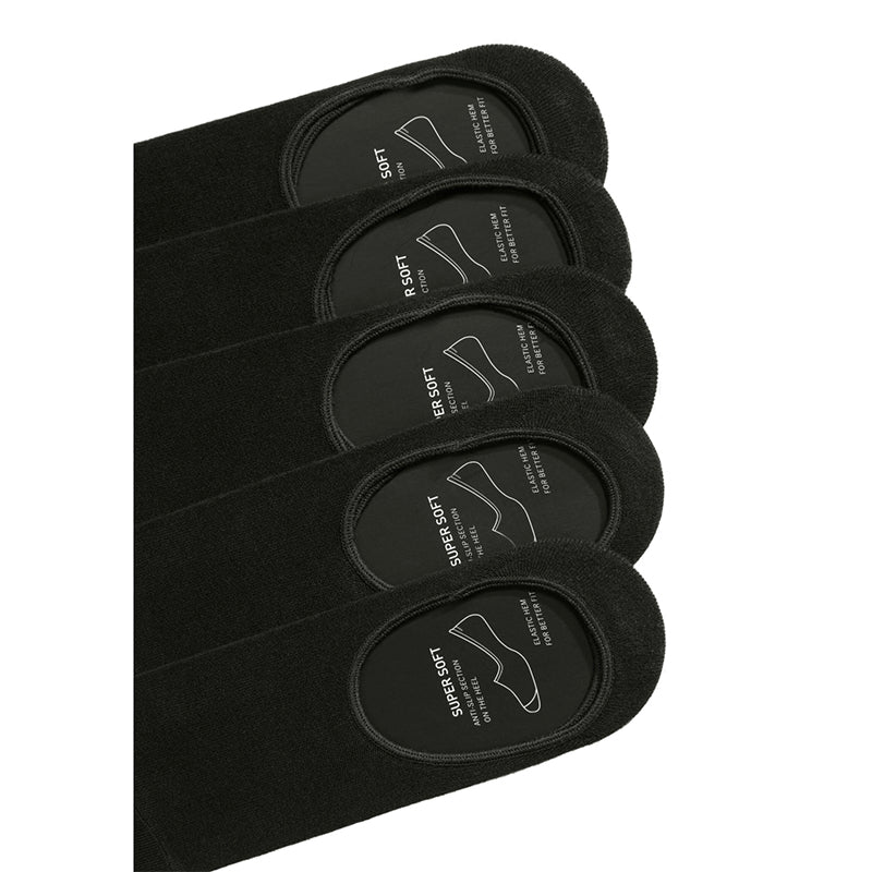 Små ankelstrømper 5-pack, Sort