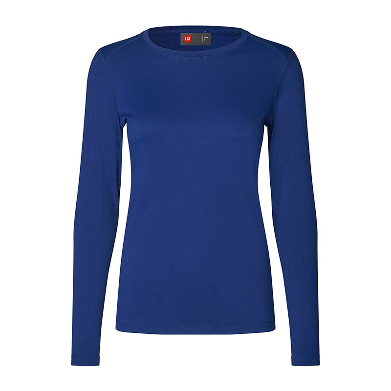 Langærmet Active t-shirt Dame, Navy