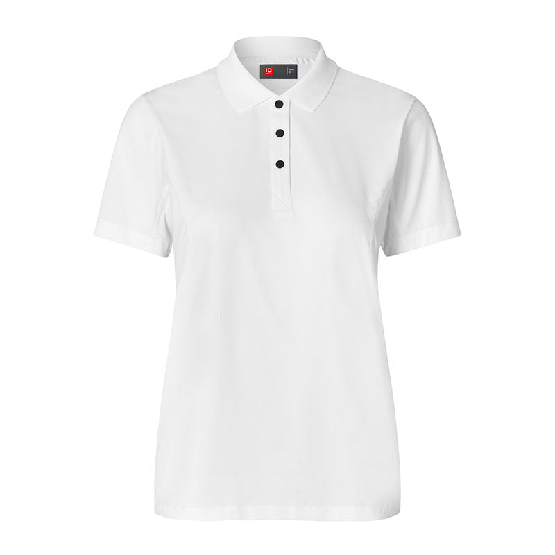 Active Poloshirt Dame, Hvid