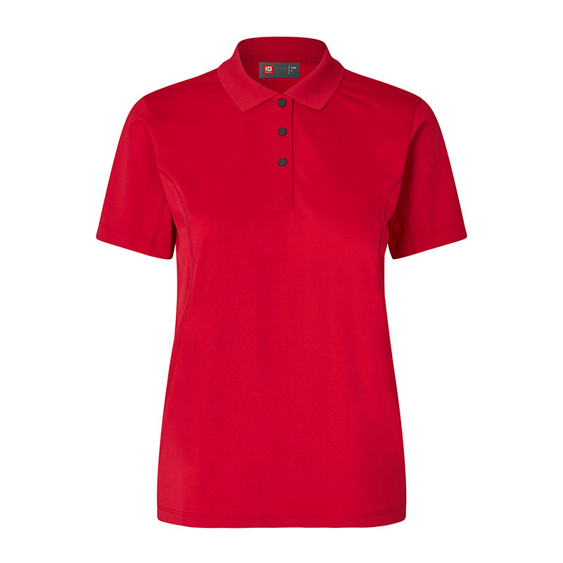 Active Poloshirt Dame, Rød