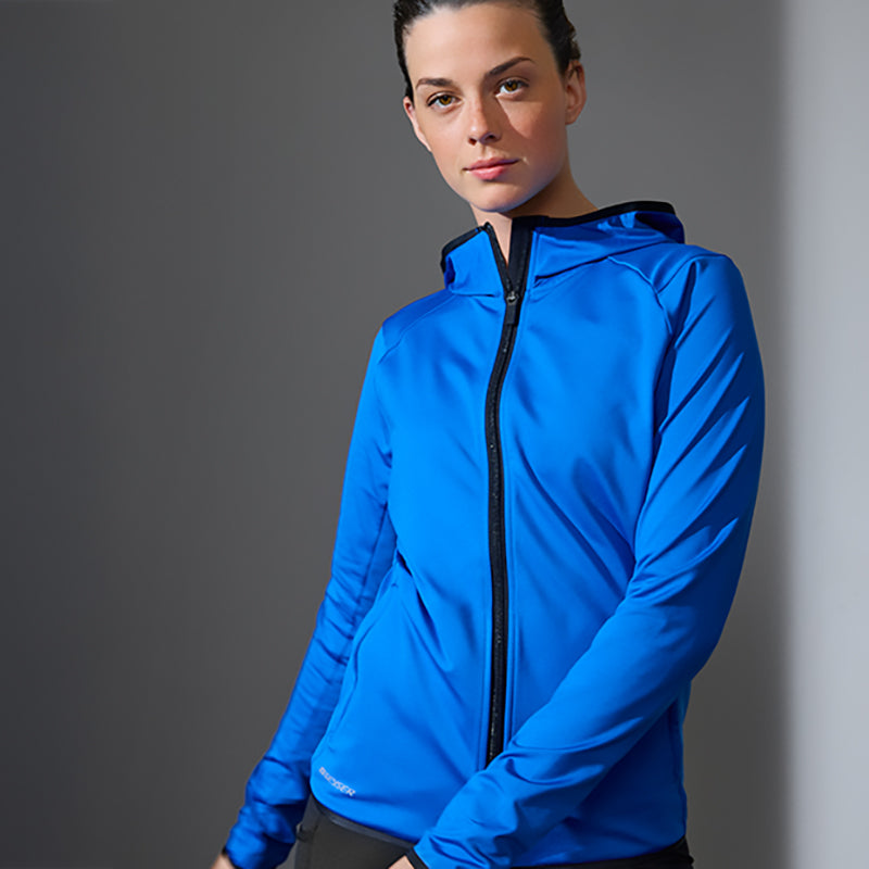 Stretch Hoodie Dame, Kongeblå