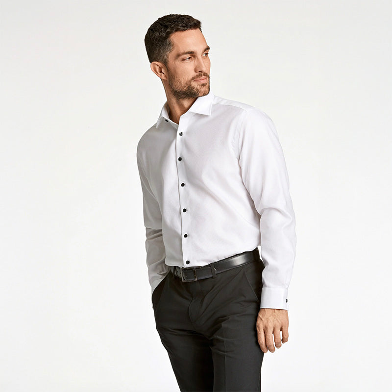 Business casual skjorte, Hvid