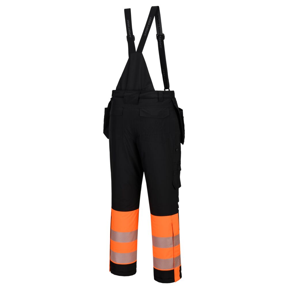 Hi-Vis Klasse 1 Vinteroverall, Sort/orange
