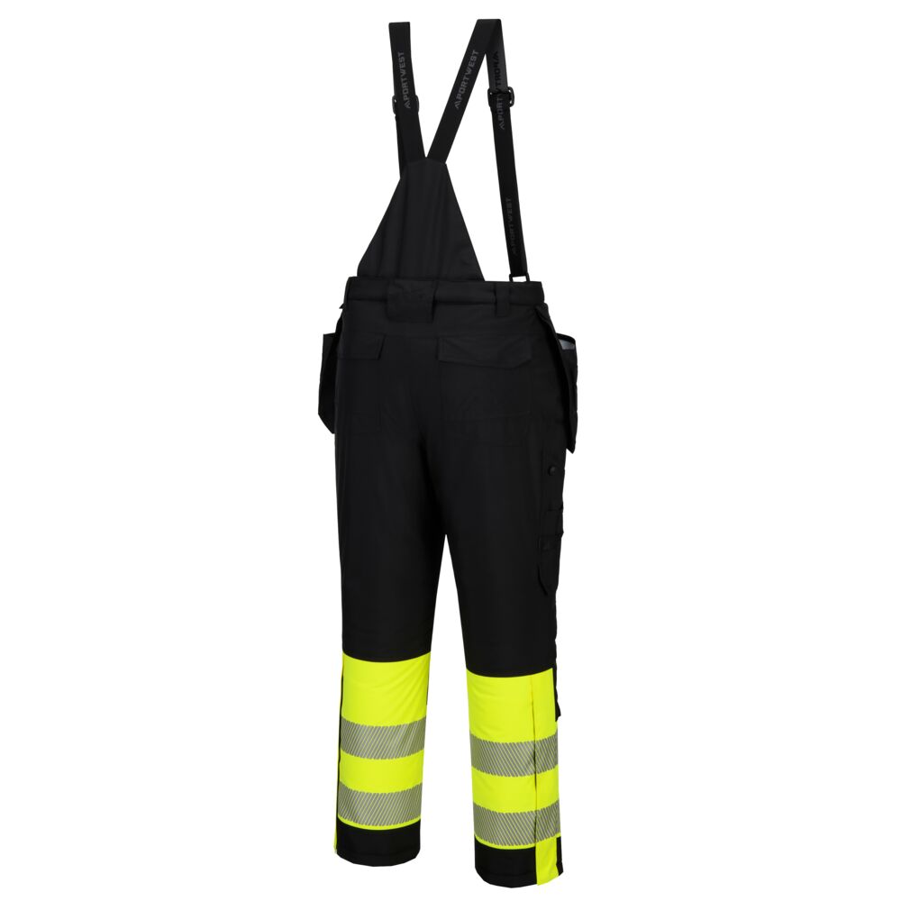 Hi-Vis Klasse 1 Vinteroverall, Sort/Gul