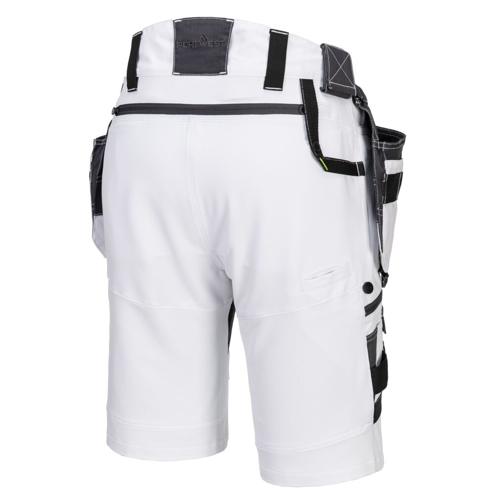 Shorts med aftagelige hængelommer, Hvid