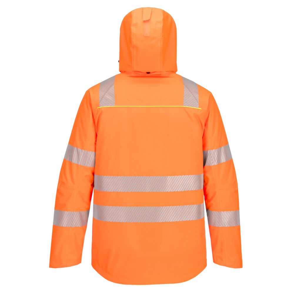 Hi-Vis Vinterjakke, Orange/Sort