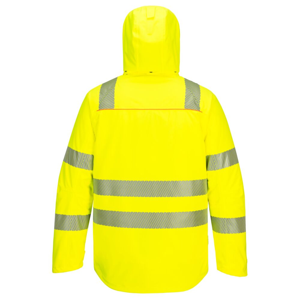 Hi-Vis Vinterjakke, Gul/Sort