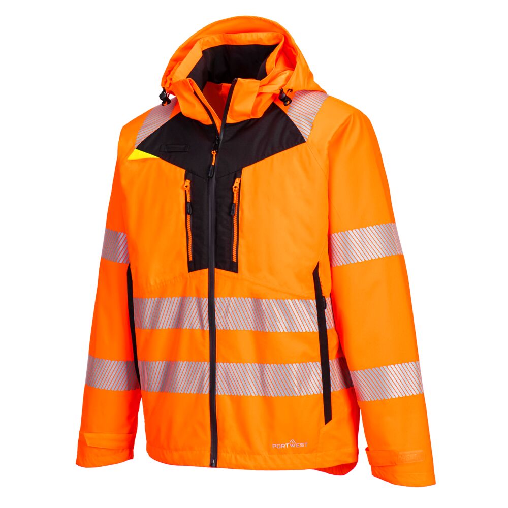 Hi-Vis Skaljakke, Orange/Sort