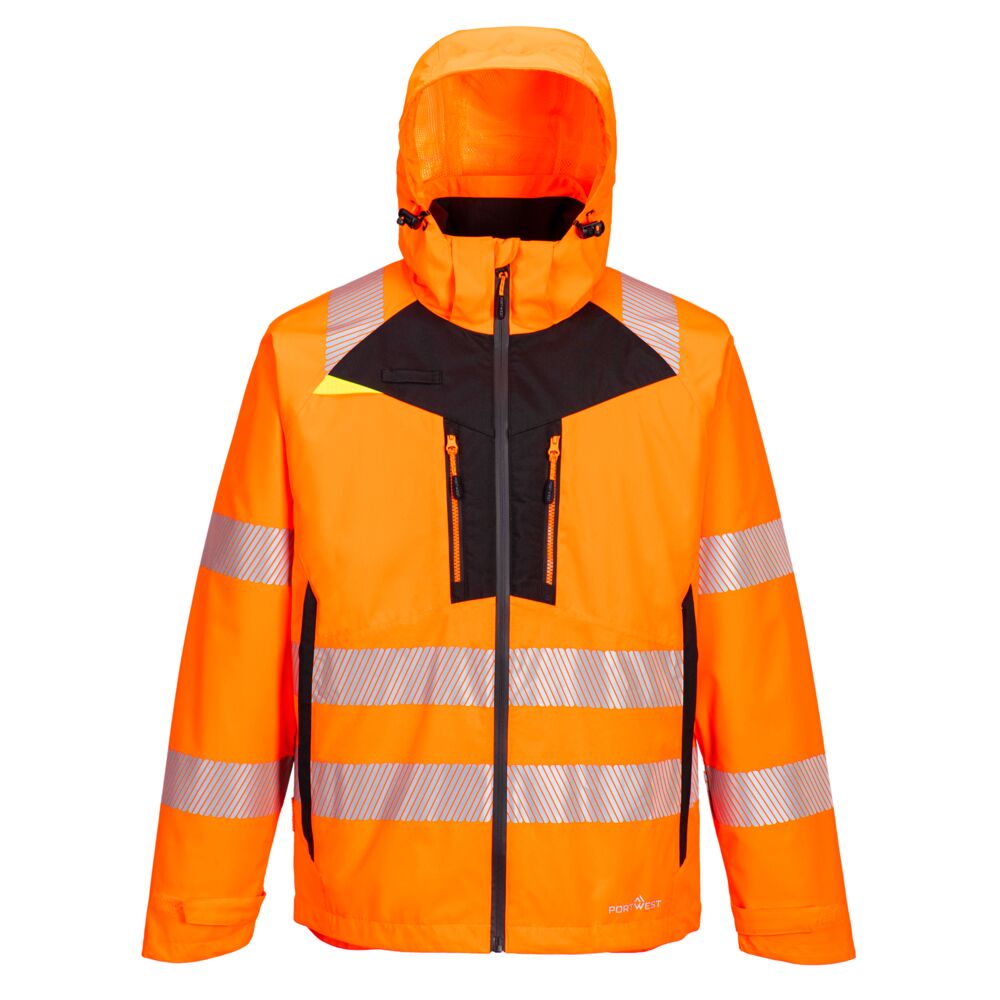 Hi-Vis Skaljakke, Orange/Sort