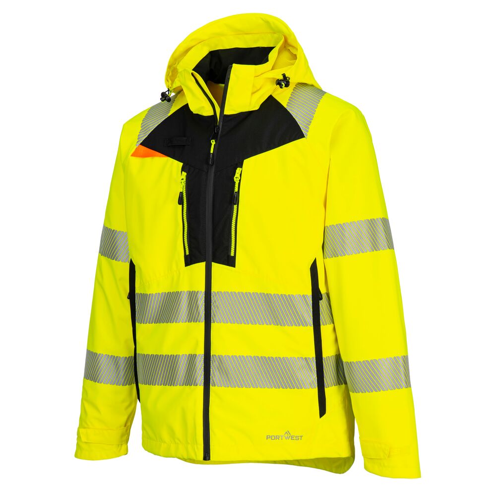 Hi-Vis Skaljakke, Gul/Sort