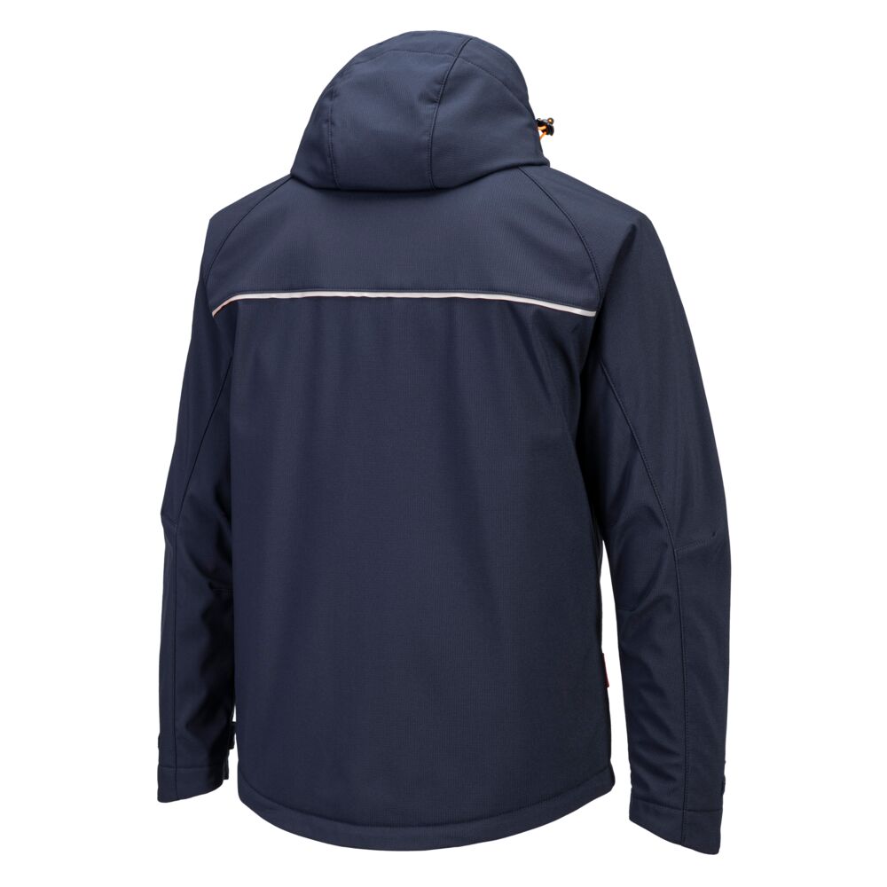 Softshell jakke (3lags), Navy/Orange