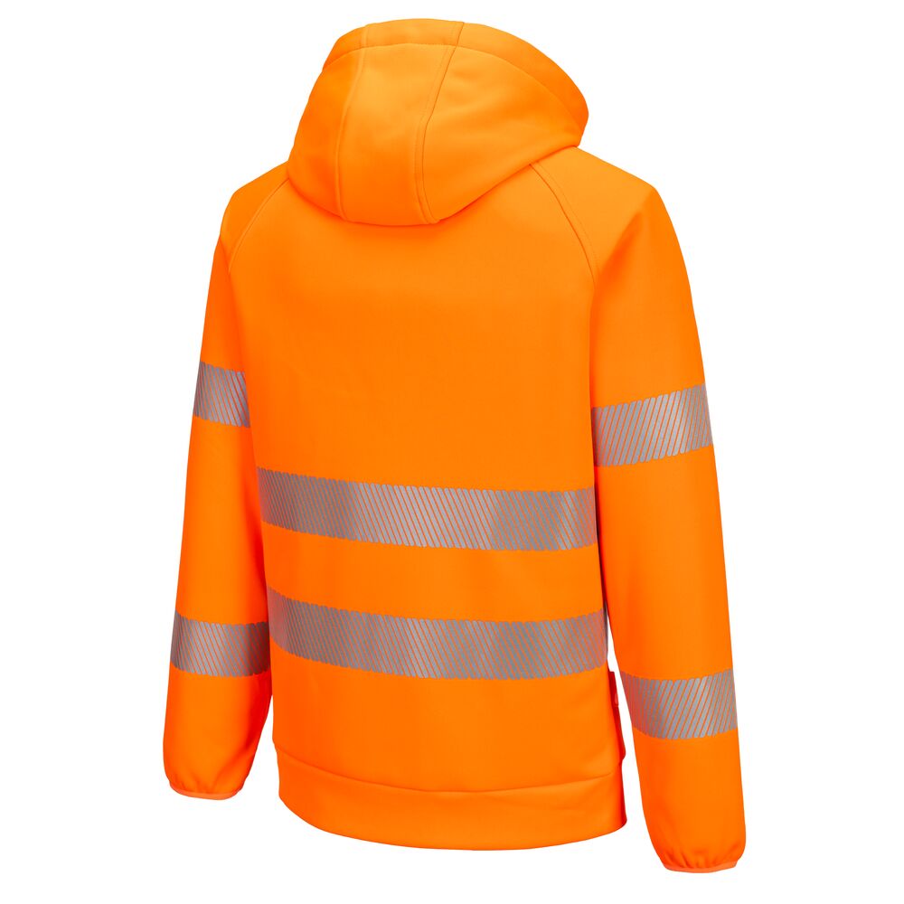 Hi-vis hættetrøje, Orange/Sort