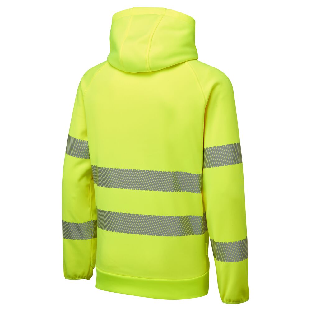 Hi-vis hættetrøje, Gul/Sort
