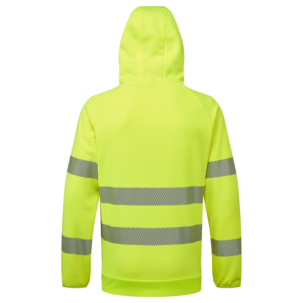 Hi-vis hættetrøje, Gul/Sort