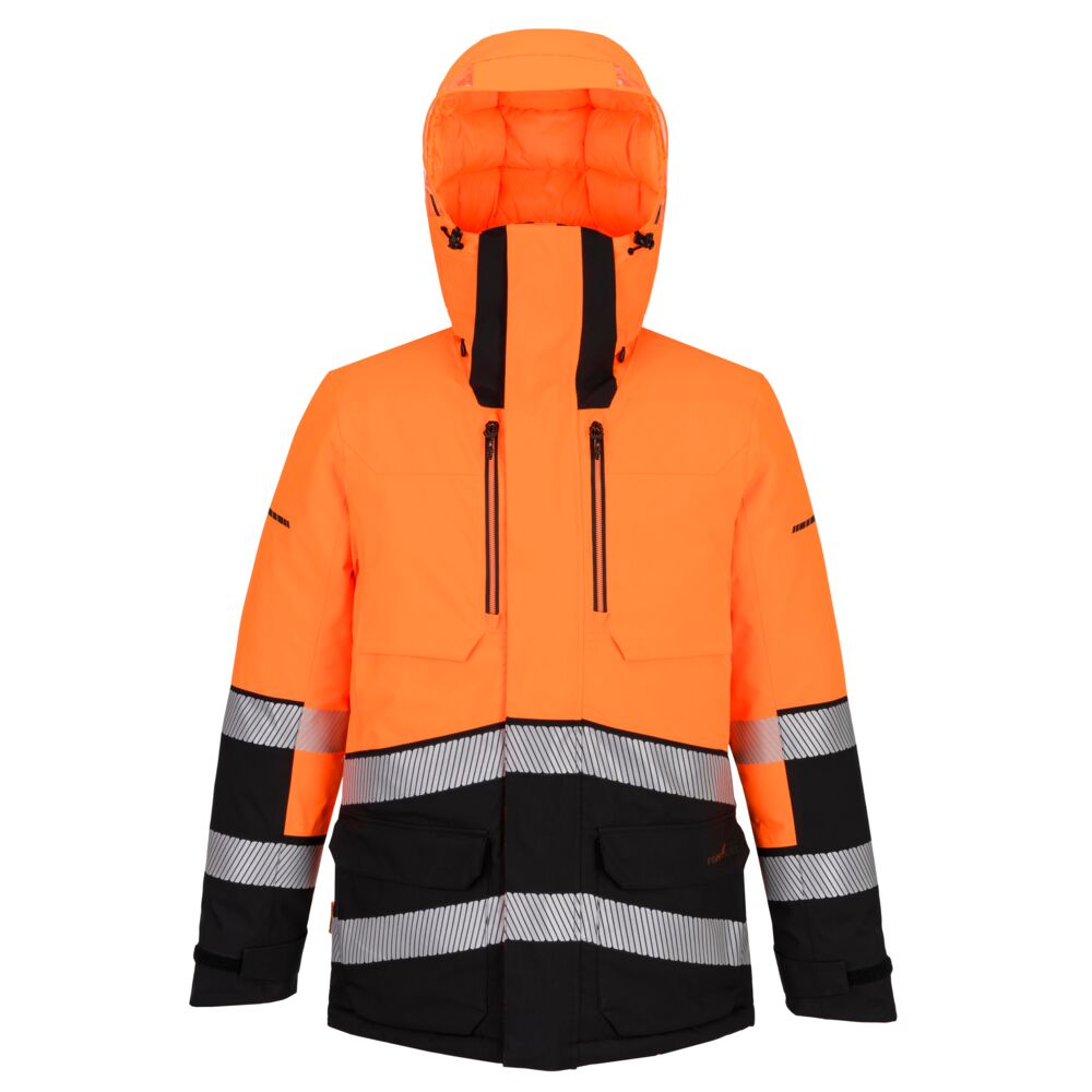 Expedition vinter parka, Orange/Sort