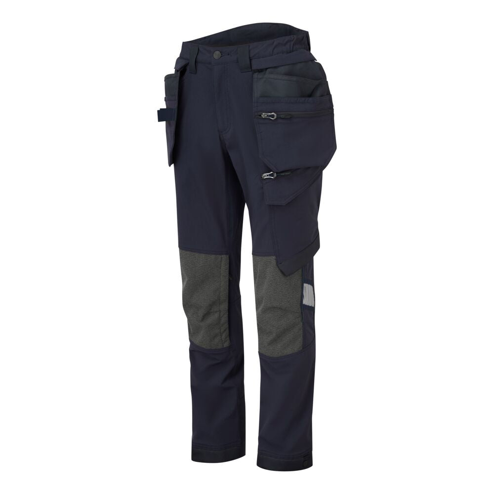 Stretch bukser med hængelommer, Navy