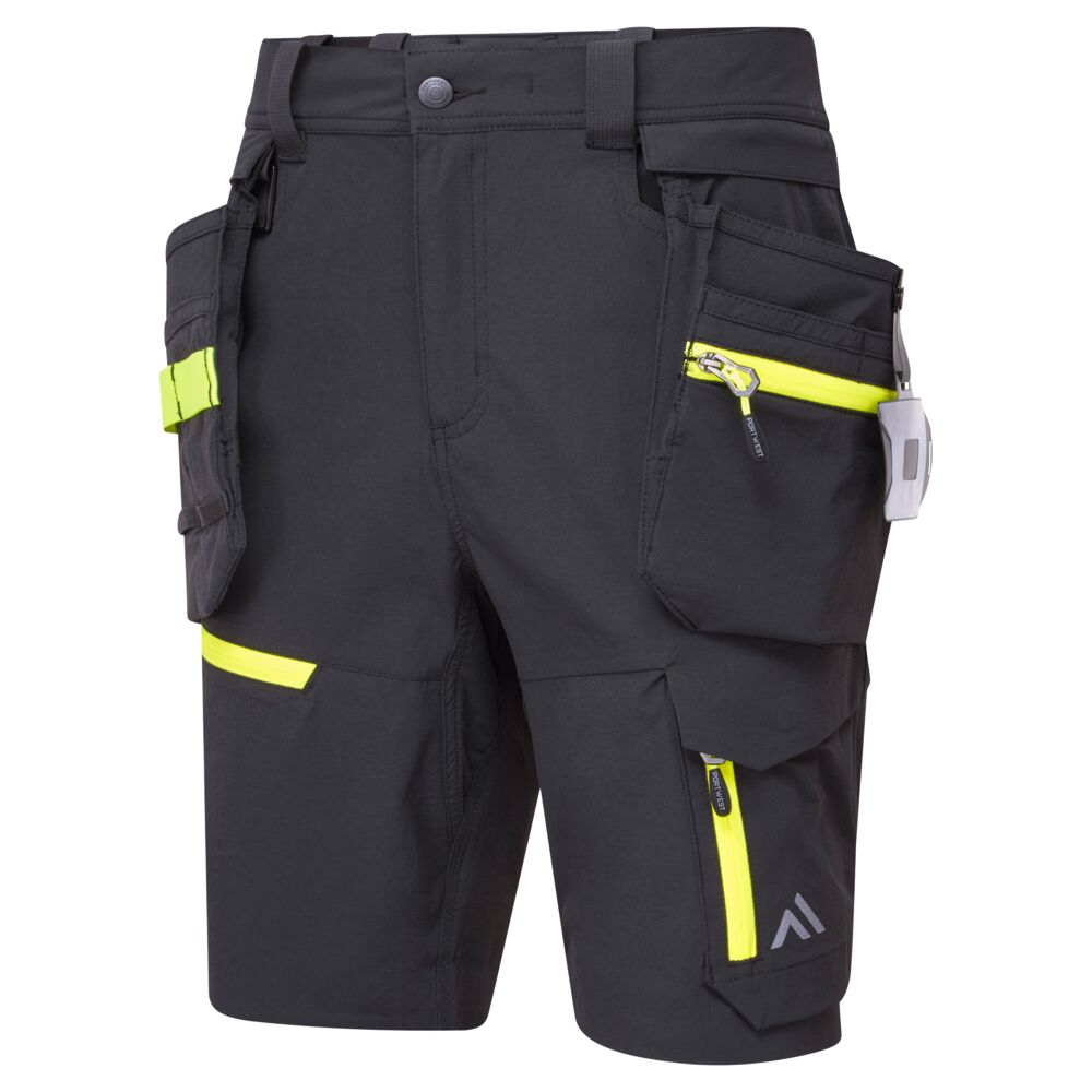 Letvægts shorts med hængelommer, Sort