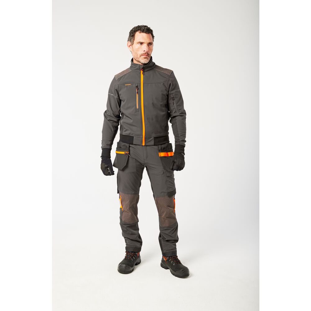 Softshell jakke (3lags), Grå