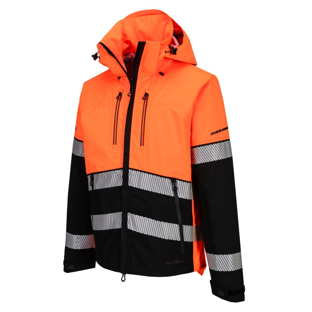 Hi-Vis Skal Jakke, Orange/Sort
