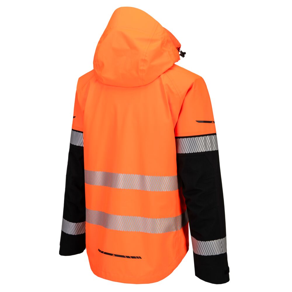 Hi-Vis Skal Jakke, Orange/Sort