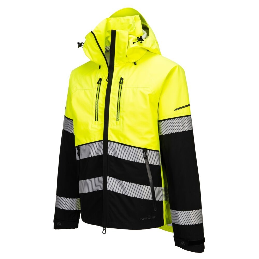 Hi-Vis Skal Jakke, Gul/Sort