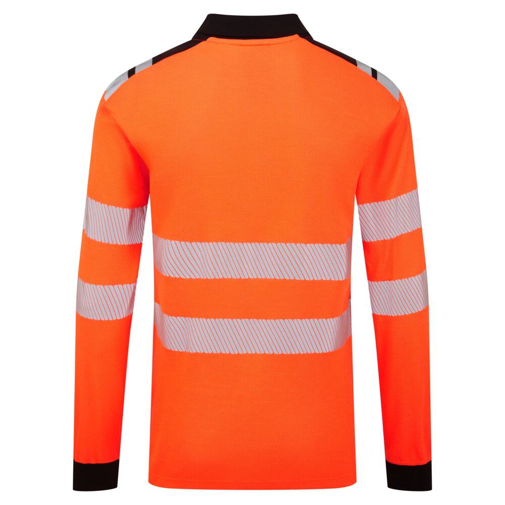 Modaflame Knit HVO FR langærmet poloshirt, Orange