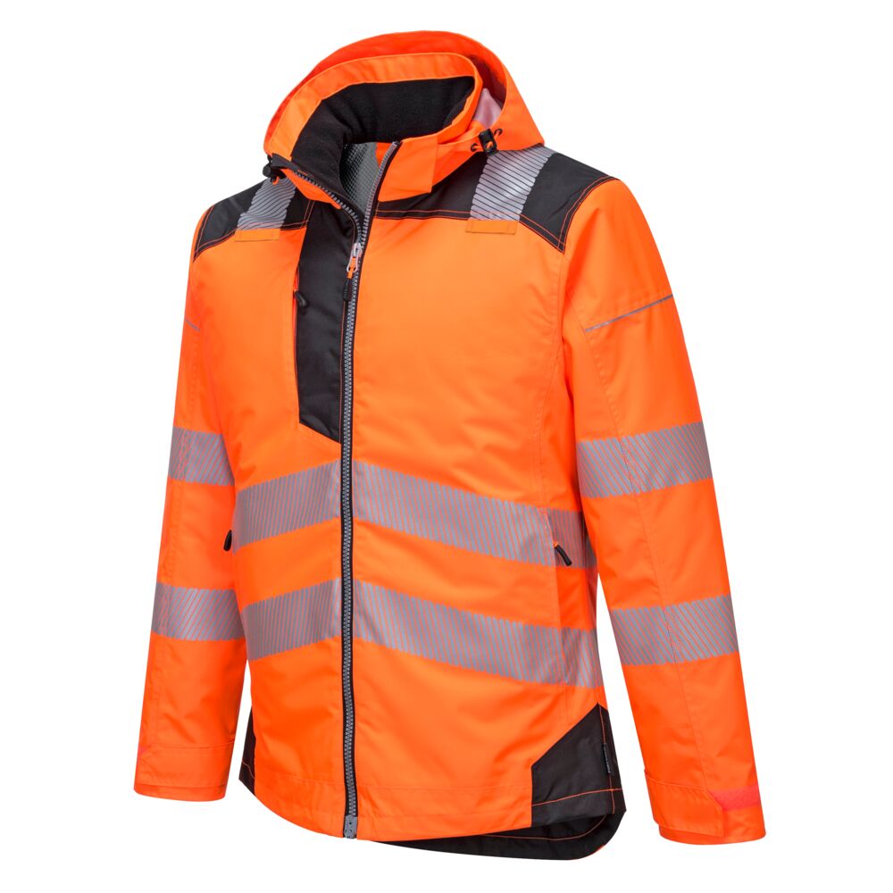 Vision Hi-Vis Vinter Jakke, Orange/Sort