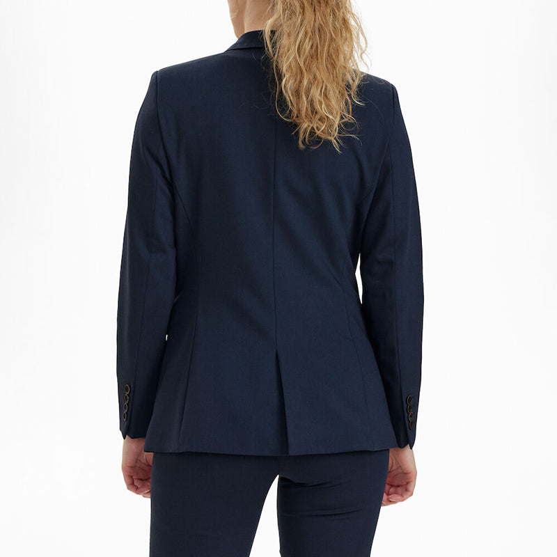 Traveller Dame Blazer Modern Fit, Lang model, Blå
