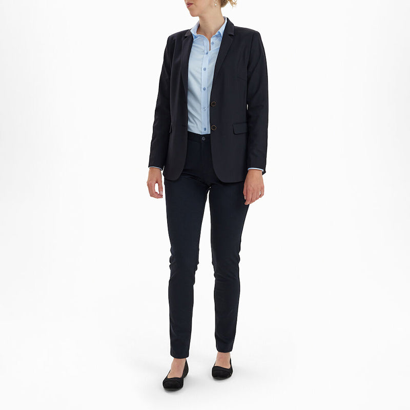 Traveller Dame Blazer Modern Fit, Lang model, Navy