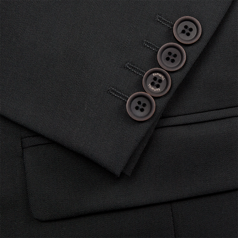 Traveller Dame Blazer Modern Fit, Kort model, Sort
